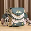Bolsa Quadrada Pequena Exquisita 2025 Nova Moda Versátil Bolsa de Ombro Bolsa Transversal Bolsa de Mão Casual Feminina Bolsas