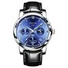 Reloj automático auténtico para hombre, versión coreana de alta gama, simple, luminoso, impermeable, con calendario, reloj de pulsera para hombre, al por mayor