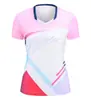 Nuevo top casual de manga corta transpirable de secado rápido para mujer para deportes al aire libre transfronterizos, tenis de mesa, bádminton, netball y voleibol, con logo personalizado