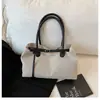 Moderna Bolso de Hombro de Lona de Gran Capacidad para Viajes, Estilo Nuevo 2025, Combinación de Colores, Retro, para Mujer