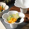 Tazón Mianmianbing Celebrado en Internet Taza de Hielo Raspado Desechable Tazón de Pétalos Caja para Hornear Smoothie Degradable Taza para Helado de Porridge de Hielo