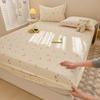 Sombrero de cama de algodón estampado de producto único, dibujos animados, pequeño y fresco, protector de colchón para dormitorio, ropa de cama de algodón para estudiantes, venta al por mayor