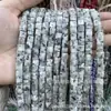 Cuentas Cuadradas Naturales Cristal Ágata Piedra Cuentas Sueltas Cuadrado de Ángulo Recto Cuentas Cubo de Azúcar Accesorios para Joyería DIY