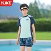 Traje de Baño para Niños, Dos Piezas, Nuevo Modelo 2026, Conjunto de Traje de Baño de Doble Capa de Secado Rápido con Protección Solar para Niños