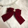 Acessórios de Cabelo Princesa Fuga Presilha Laço de Natal Vestido de Noivado Novo Vermelho Vestido de Brinde Veludo Grande
