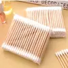 Bastoncillos de Bambú Doble Punta Multiusos Algodoncillos para Oídos Limpieza de Oídos Quita Maquillaje Algodoncillos para Maquillaje Venta al por Mayor Grandes Desechables Sanitarios