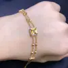 Pulseira de Citrino Brasileiro Puramente Natural com Qualidade Cristalina, Não Sujeita a Aquecimento Piezoelétrico, Energia Forte para Atrair Riqueza, Qualidade Cristalina