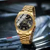 Reloj Transfronterizo 2025 Modelo Nuevo Reloj con Calendario Correa de Acero Sólido Reloj para Hombre Tendencia de Moda Negocios Resistente al Agua Reloj de Cuarzo
