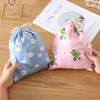 Bolsa Fofa de Armazenamento de Viagem com Cordão Bolsa Organizadora Interna Bolsa com Cordão Roupas Cordão Bolso com Aba Calças Bolsa de Armazenamento