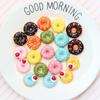 Nova Grande Simulação Resina Donut Food Play Acessórios DIY Creme Telefone Caso Brincos Chaveiro Acessórios