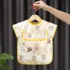 Overol infantil impermeable de verano anti-suciedad para niños y bebés comiendo sin mangas delantal de jardín de infantes babero de bebé sin lavado