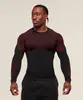 Gymshark Novo Top Esportivo Casual Respirável de Manga Longa para Corrida Fitness Camiseta Casual de Corrida Shark