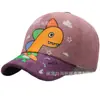 Gorras de Dibujos Animados de Dinosaurios para Niños de Primavera y Otoño para Niños y Niñas, Sombreros de Pana con Protección Solar, Gorras de Béisbol Lindas para Bebés