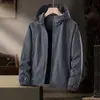 Chamarra Cortavientos con Capucha para Primavera/Otoño 2026, No Extraíble, Cortavientos, Transpirable, Resistente a los Rasguños, Moderna, Versátil, Casual para Exteriores