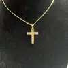 Cruz de Circonia de Colores Microincrustada Europea y Americana para Mujer, Diseño de Nicho, Lujo Ligero, Moda Personalizada, Virgen María