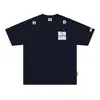 Nova Camiseta Patchwork Estilo Americano Slim-Fit de Manga Curta para o Verão, Versátil Solta Casual de Meia-Manga para Homens