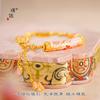 Tienda de Oro Mismo Estilo Oro de Arena Vietnamita Nuevo Estilo Chino Rosa Antiguo Melocotón Flor de Durazno Curva Mariposa Pulsera DIY Tejida a Mano Mujeres