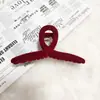 Otoño e Invierno nuevo rojo Grande clip de pinza de felpa flockeada festivo de Año Nuevo gamuza de cisne accesorios para el cabello de alta calidad clip de tiburón al por mayor