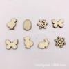 Lote Pequeño en Stock de Copos de Nieve, Conejos, Mariposas y Varias Piezas de Madera Sencillas para Decoración Navideña Paquete Mixto