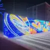 Instalaciones Artísticas de Iluminación Creativa, Arte de Iluminación Creativa para Exteriores, Puntos Fotográficos Populares Iluminados, Instalación Personalizada