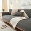 Cojín de Sofá de Chenilla, Color Sólido, Agradable para la Piel, Resistente a las Arrugas, Adecuado para Todas las Estaciones, Funda de Almohada Sencilla, Decoración Suave para el Hogar