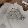 Europeo y Americano Calavera Garra Metal Araña Pinza de Tiburón Grande Accesorios para el Cabello Estilo Oscuro Pinzas para el Cabello Pinza