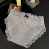 Ropa interior de algodón transpirable de estilo francés dulce y femenino con lunares, de cintura baja, nuevo estilo, con refuerzo de algodón para mujer