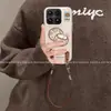 Funda de Teléfono Xiaomi 17max de Coco Pintada a Mano Simple Aplicable Nueva Protección de Borde Completo xm17 con Correa de Mano Dibujo Animado Creativo