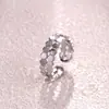 Conjunto de Pulseira Aberta e Anel Bicolor com Cravação de Diamantes em Favos de Mel de Luxo Leve Transfronteiriço, Design de Nicho com um Toque de Sofisticação, Joias Femininas