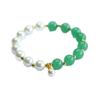 Pulseira de Jade Aventurina Natural Guan Yu Pulseira de Contas de Concha de Jade Joias de Estilo Antigo Benefícios de Transmissão ao Vivo Atacado S5020608