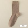 Meias de comprimento médio da panturrilha masculinas de algodão de primavera anti-Pilling meias esportivas respiráveis absorventes de suor cor sólida ins meias de negócios da moda