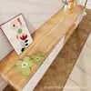 Alfombrilla moderna minimalista de PVC con estampado hueco, semitransparente, para mueble de TV de sala de estar, zapatero de entrada, impermeable, lavable, personalizable
