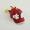 Nova Touca de Baseball para Menina em Formato de Mão Comércio Exterior Super Fofa Boné com Aba para Crianças Chapéu de Sol Fofo para Crianças