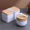 Lonchera Blanca, Lonchera Térmica, Estudiante Doméstico Microondas Cuchara, Tazón para Sopa, Recipiente para Conservar Frescura, Juego de Grado Alimenticio