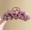 Pinza para el Cabello de Malla Plisada Estilo Nuevo para Mujer, Pinza Completa para la Parte Posterior de la Cabeza, Pasador, Pinza de Tiburón, Accesorio para el Cabello de Alta Gama Versátil de Moda