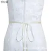 Decoración de Cinturón de Pedrería Nupcial Europea y Americana Urapan S09, Accesorio de Cintura de Vestido de Novia Simple y Versátil Incrustado con Diamantes Hecho a Mano