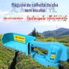 Colhedor de chá elétrico sem escovas para uma pessoa, portátil, pequeno, aparador de sebes, recarregável, portátil, podador, colhedor de chá