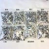 Saco misto de prata do Xizang 50g um pacote de pingente de pulseira acessórios de joia de liga suporte de flor diy conta espaçadora conta espaçadora conta tambor saco misto