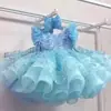 Estilo Nuevo de Verano Morado Princesa Tutú Falda Niña de las Flores Linda Hada Como Niña Vestido Pequeño Disfraz de Presentación