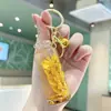 Colgante Llavero Arena Movediza Espiga de Trigo Atrae Fortuna, Regalo de Ceremonia de Apertura, Llavero Botella a la Deriva, Encanto Creativo para Bolso de Pareja