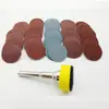 Kit de disco de lixa flocado Jade 1 polegada 25mm máquina de retificação suspensa placa de polimento ventosa disco autoadesivo retificação elétrica