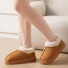 Zapatos de Algodón Cálidos, Resistentes al Desgaste, con Puntera y Talón Cubiertos de Piel, para Hombre y Mujer, Pareja, para Interiores, Suelo de Madera