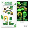 Irlanda transfronteriza St. Sombrero Verde de San Patricio Lentejuelas Cerámica Blanda Joyería para Uñas Uñas Luminosas Calcomanía Tatuaje