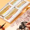 Juego de pigmentos para pintura tradicional china Marley, 12 colores, 24 colores, 36 colores en caja, pintura de tinta china, pincelada meticulosa, pintura de paisajes, materiales de pintura mineral