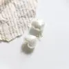 Imitação de pérolas multi-cortadas plissadas em forma de coração em forma de coração tridimensional acessórios faça você mesmo brincos artesanais material de touca atacado