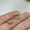 Aretes de Flor Incrustados de Diamantes, Aretes de Lujo Accesible y Elegantes, Nuevo Nicho, Exquisitos, Dulces y Elegantes, Aretes para Perforaciones