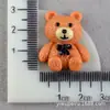 Accesorios para Funda de Teléfono Móvil de Dibujos Animados para Niños Accesorios de Resina Oso Pegamento Crema Material DIY Barro de Huella de Mano y Pie Tocado Accesorios para el Cabello