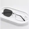Armazones de lentes de color nude, populares en Xiaohongshu, anti luz azul, sin graduación, hacen que los rostros grandes se vean más delgados, fotocromáticos, disponibles con lentes de prescripción para miopía