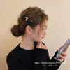 Pinza para el Cabello con Lazo de Pedrería Perla Negra 2026 para Mujer, Pinza de Pato Estilo Coreano Lindas para Recoger el Flequillo