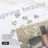 Popular online popular manicure pilha de diamante acessórios novo produto acabado torto coração gordo quadrado diamante Super Flash machado amor unha Diamante